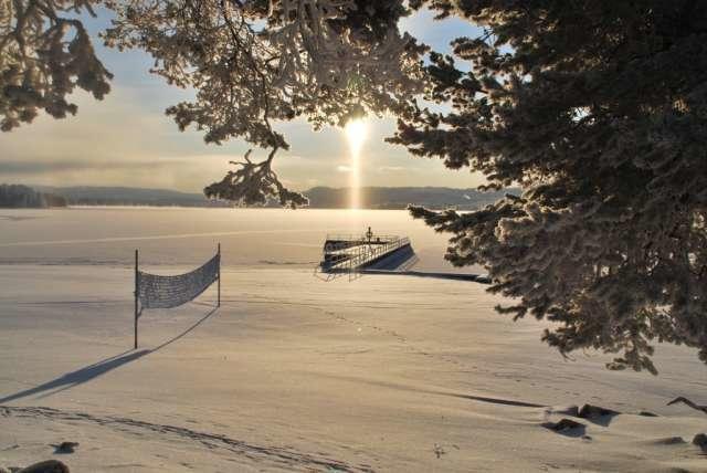 Leksand Strand Camping Och Resort Buitenkant foto