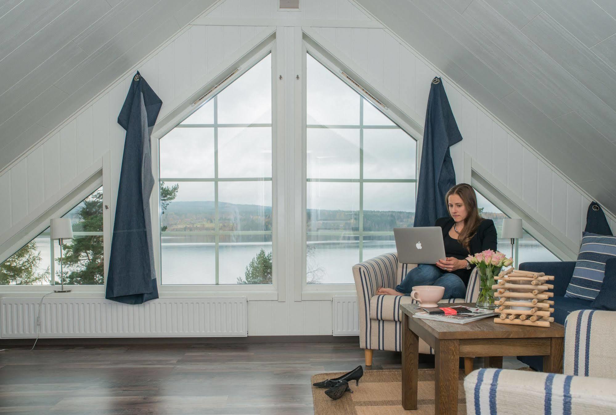 Leksand Strand Camping Och Resort Buitenkant foto